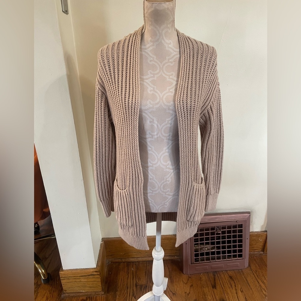 Abercrombie & Fitch Women's Marled Knit Open Front Long Cardigan